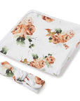 Rosebud Jersey Wrap & Topknot Set