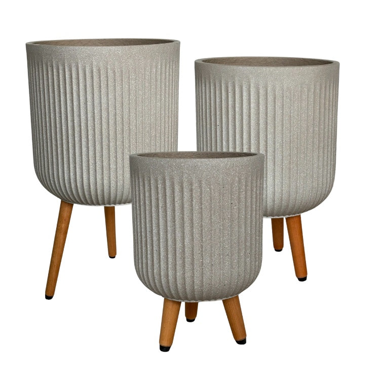 Arezzo Tripod Planter Taupe