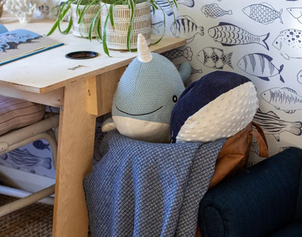 Chiswick Blanket navy