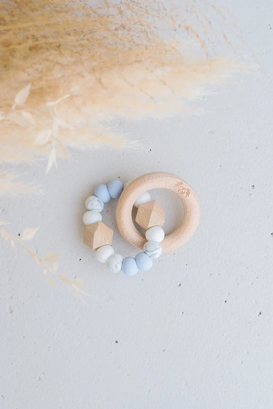 Hexx Rattle Marble Blue