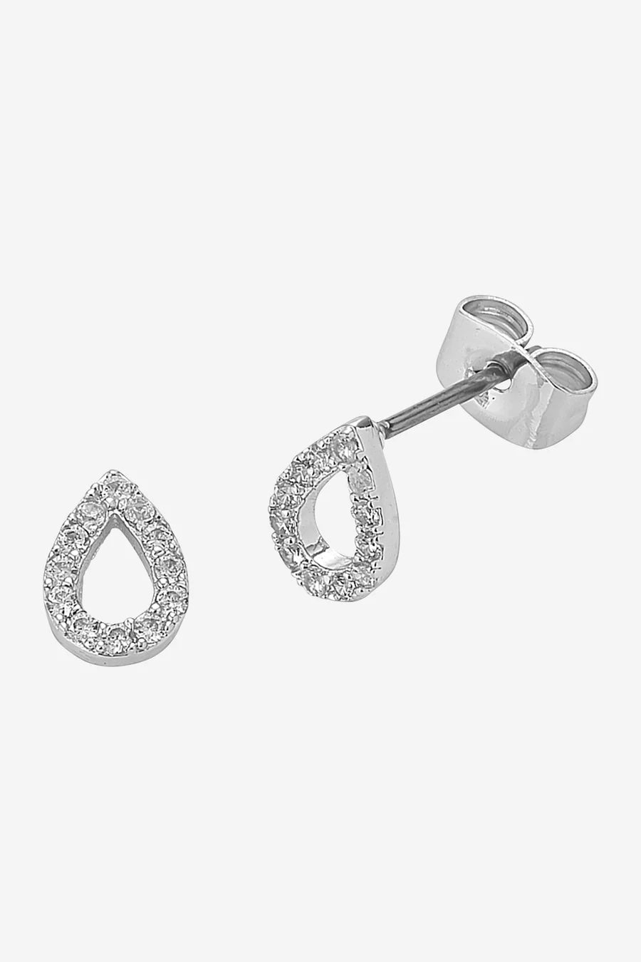 Petite Diamond earrings Silver