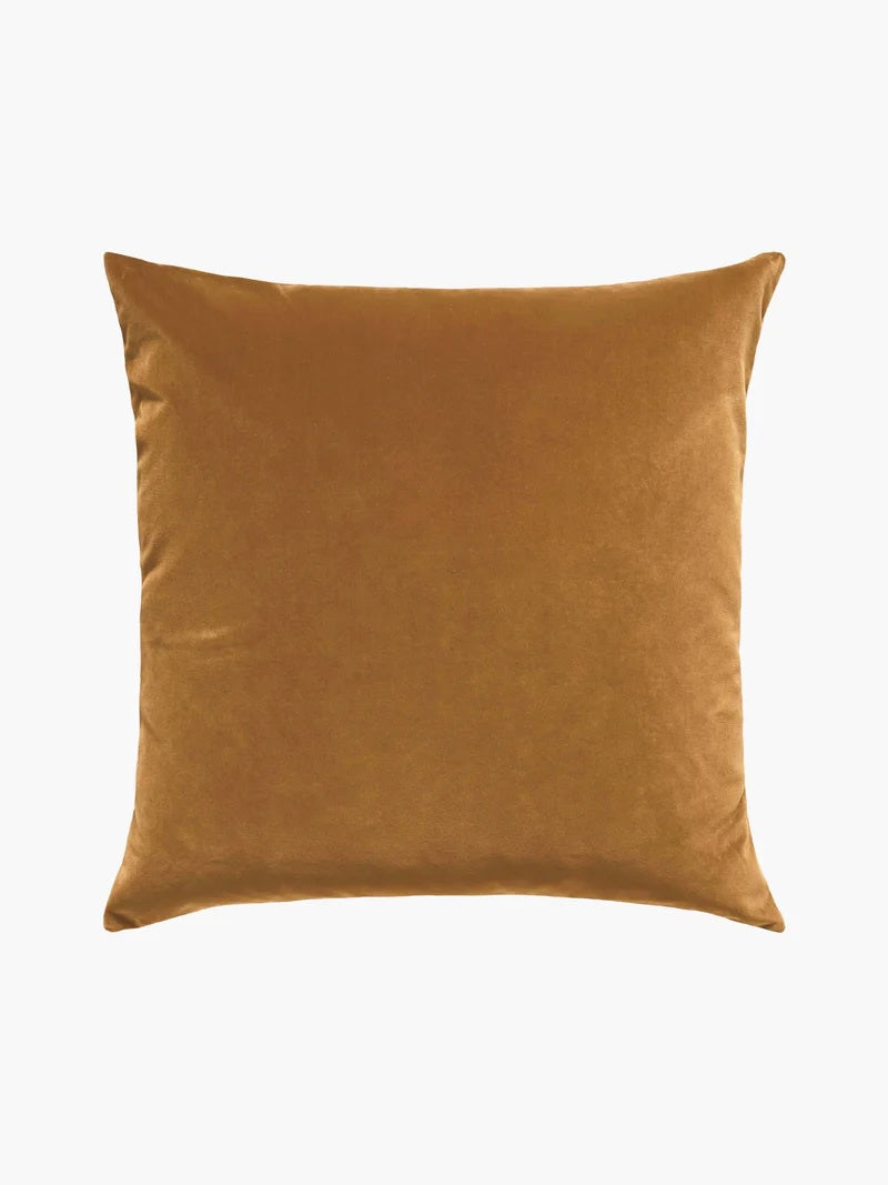 caramel toffee velvet cushion.