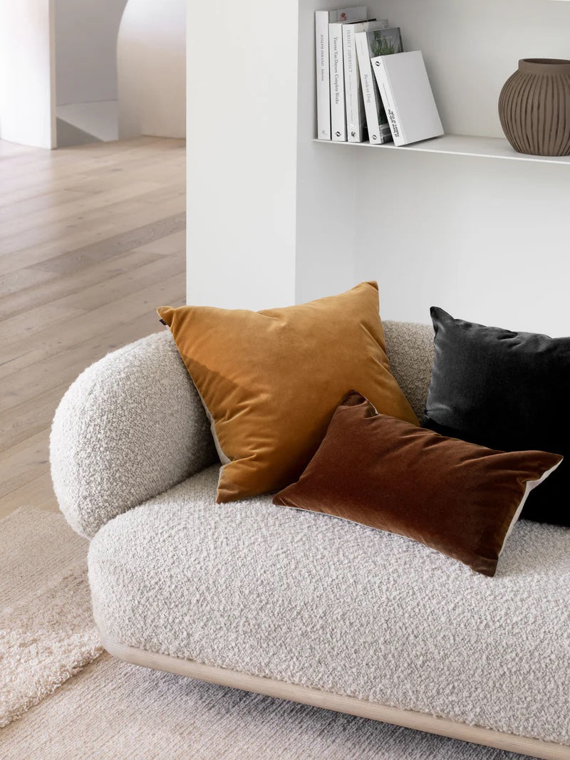 caramel toffe velvet cushion