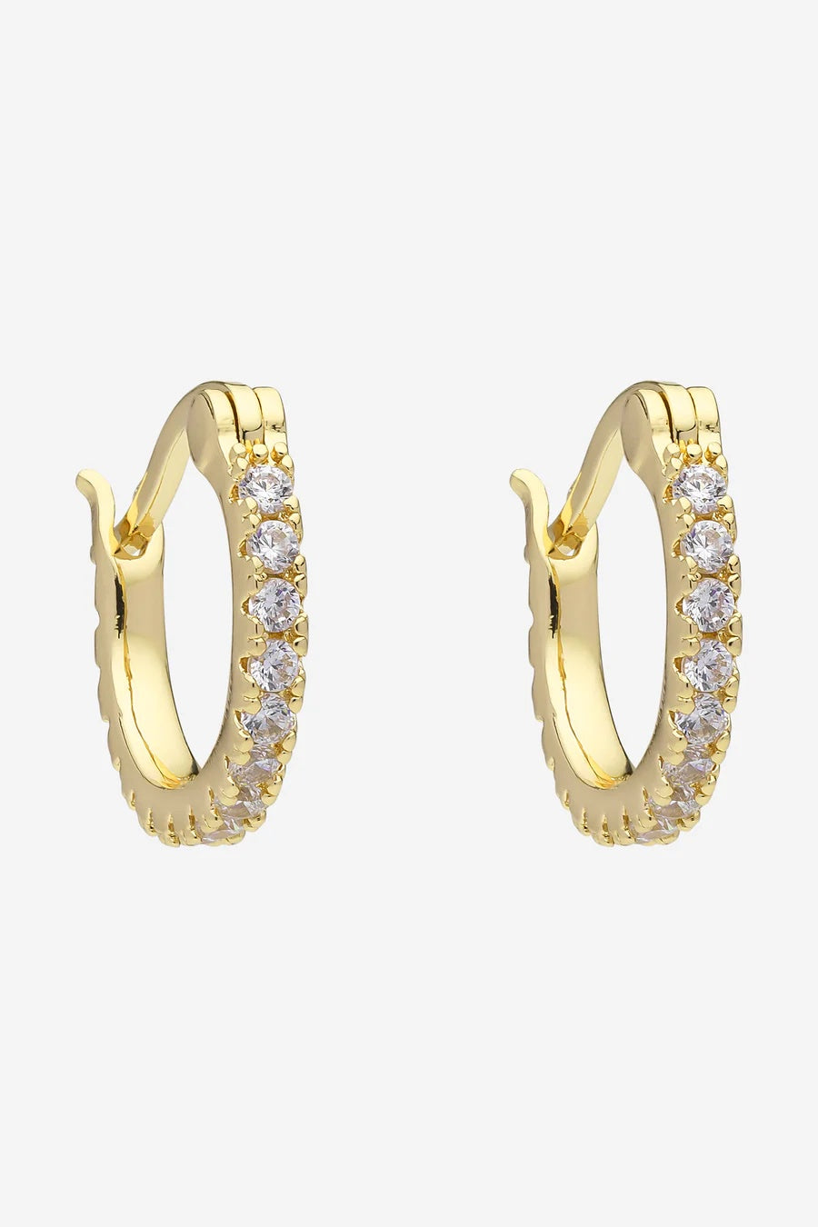 Piccola hoop earrings with diamonds