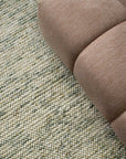 Autumn green textured rug