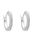 Piccola hoop earrings with diamond detail