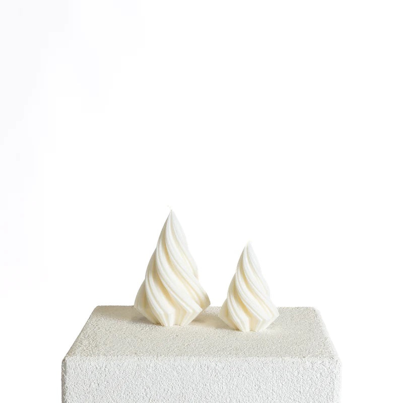 Swirl Christmas candle
