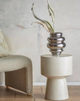 Silver decorative vase.
