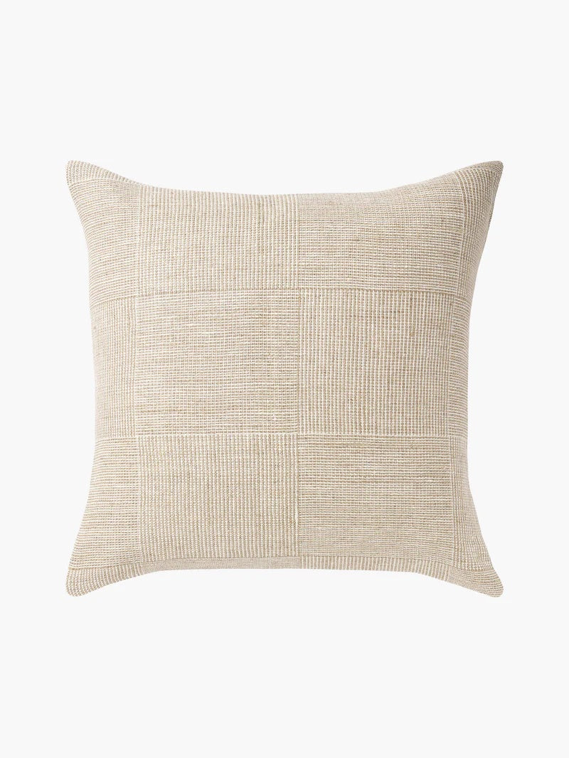 Beige textured cushion
