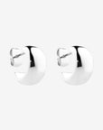 Silver hoop earrings