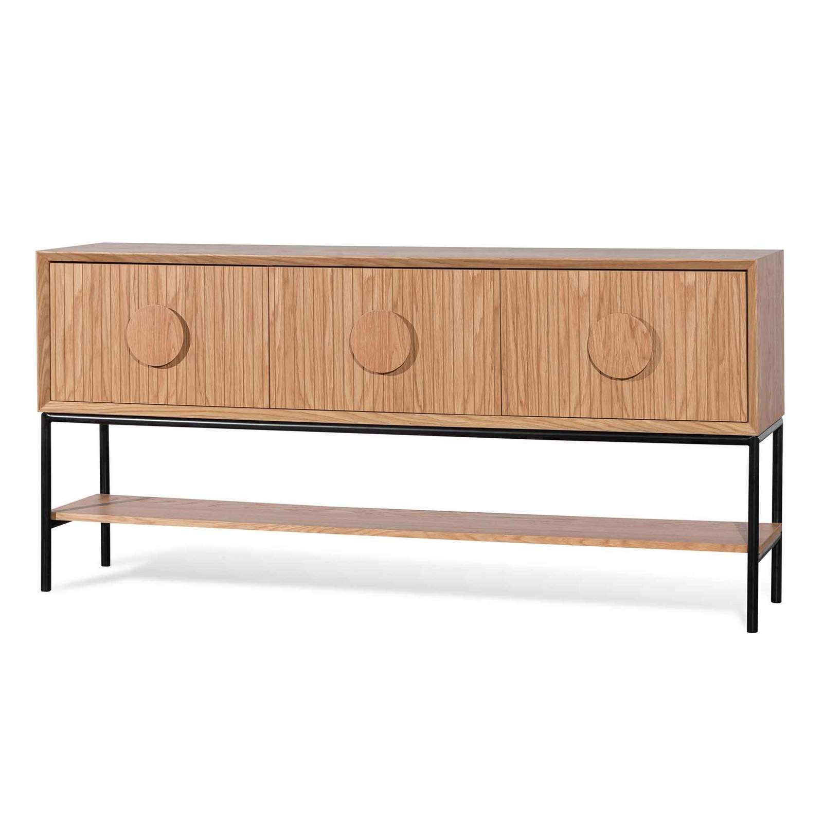 fluted console table