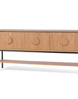 fluted console table