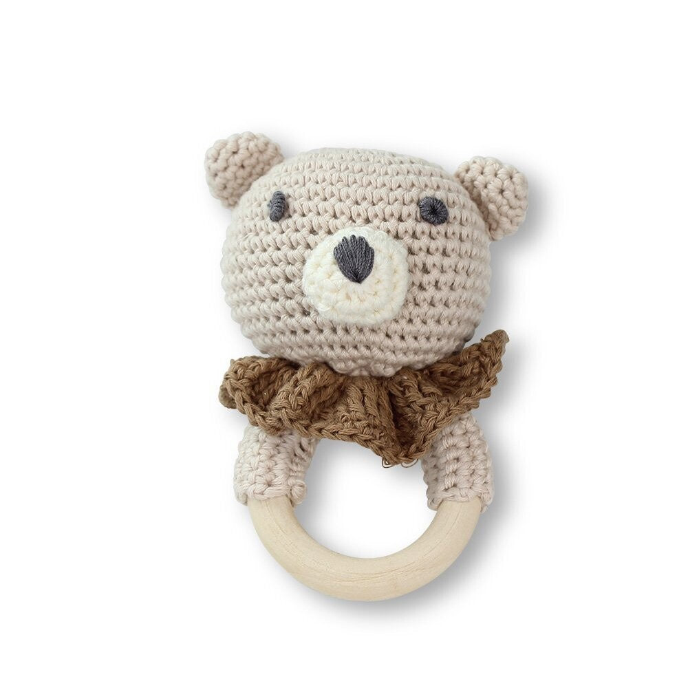 Dlux teddy teether rattle