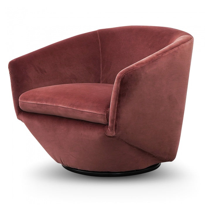 Velvet Swivel Occasional Chair