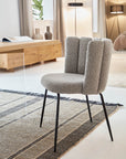 Boucle dining chair