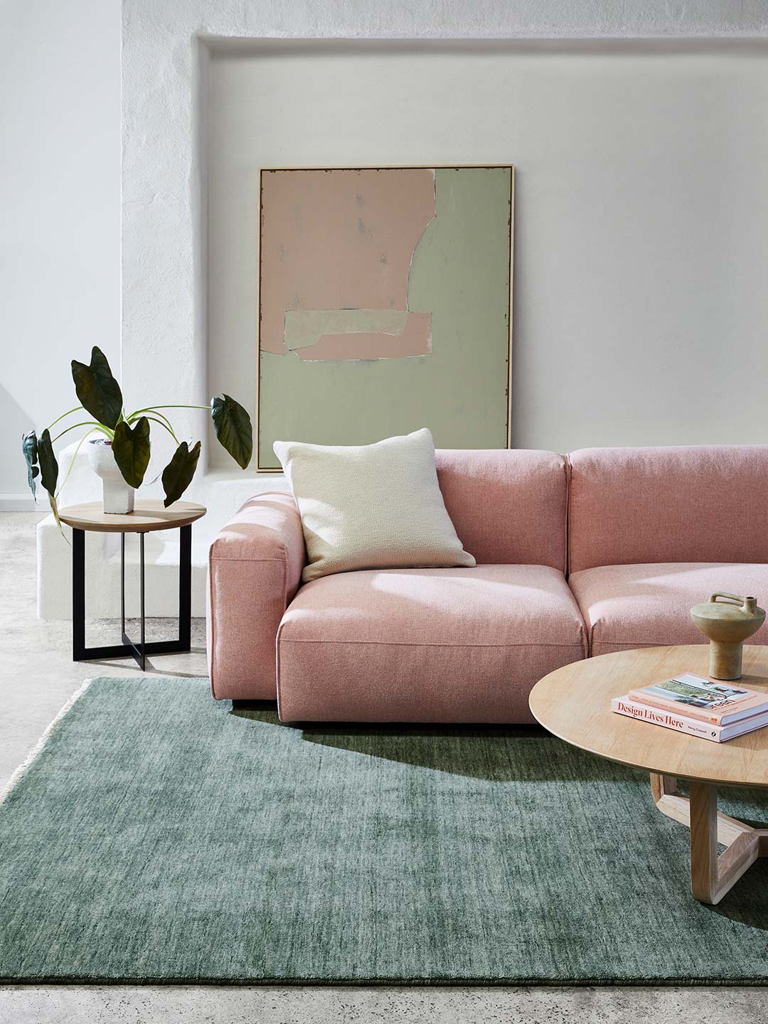 Diva Rug lilly pad green