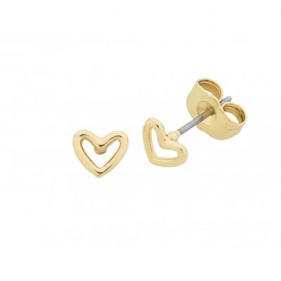 petite heart earrings