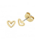 petite heart earrings