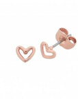 Petite heart earrings