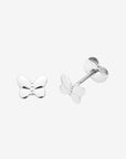 Petite Flutter earrings silver