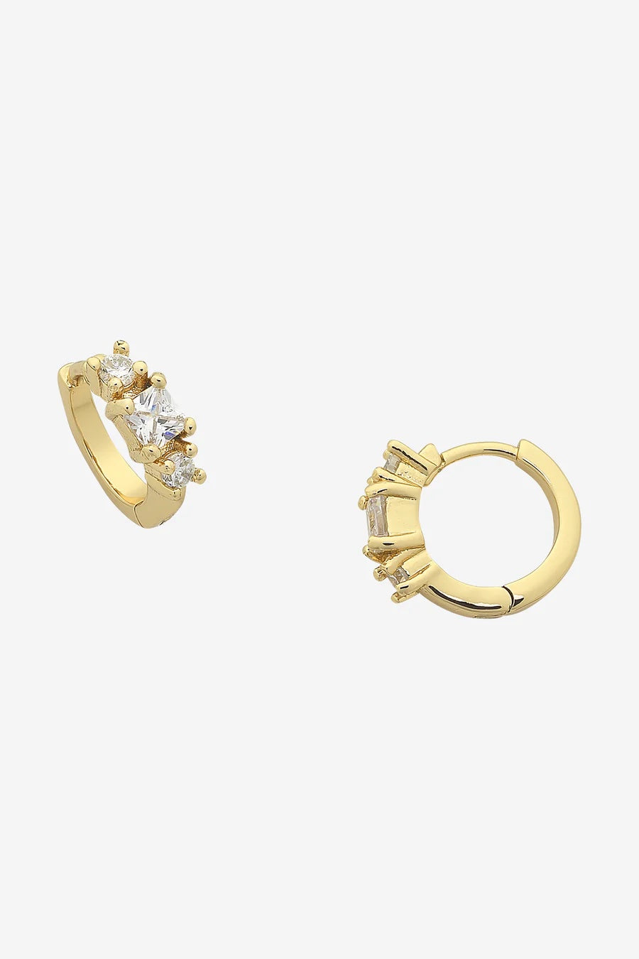 Zadie Gold Huggie