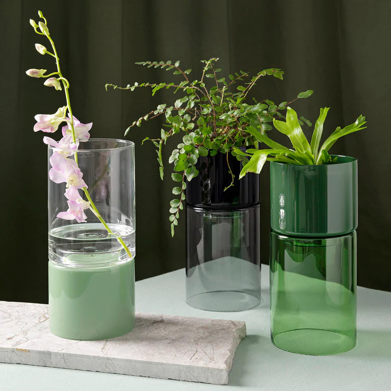 Flip Planter Smoke Black Tall