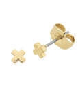 Liberte Petite Cross Earrings Gold