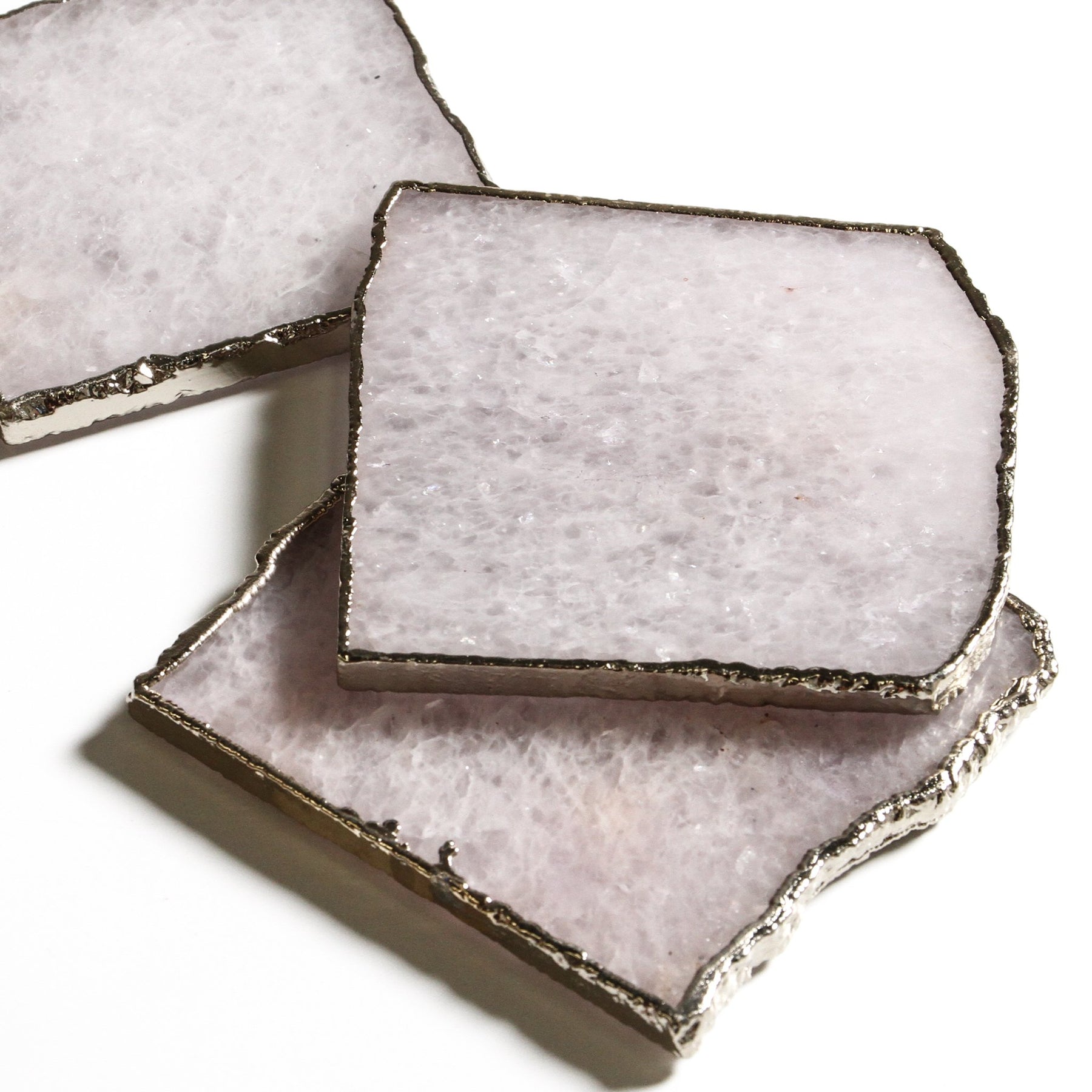 White Quartz coasters