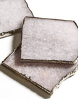 White Quartz coasters