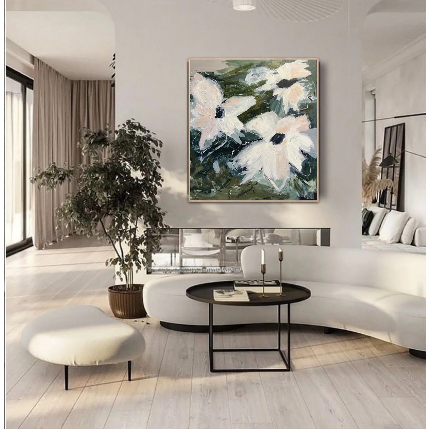 Original artwork by Aliki K. Featuring abstract florals.