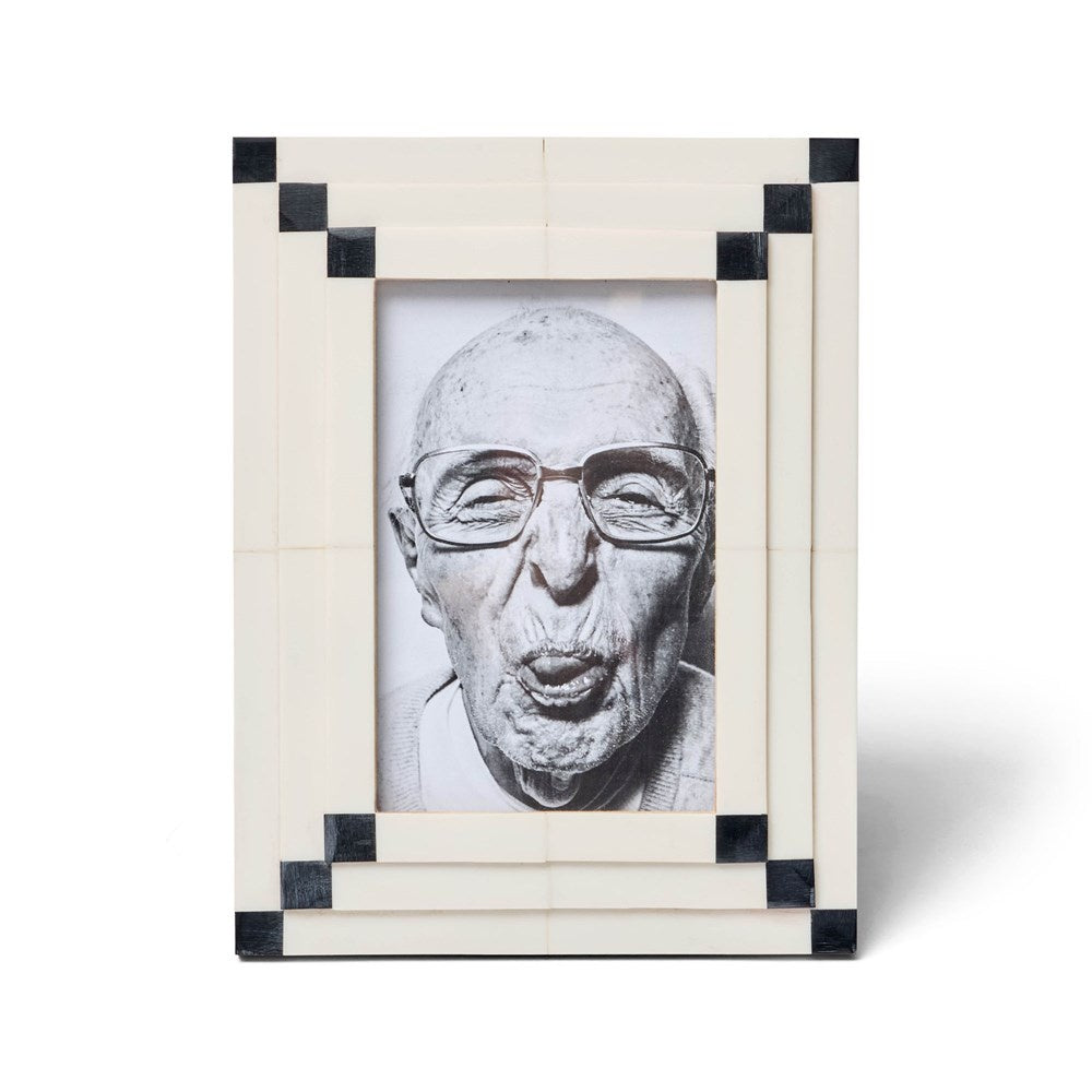 art deco style black and white photo frame