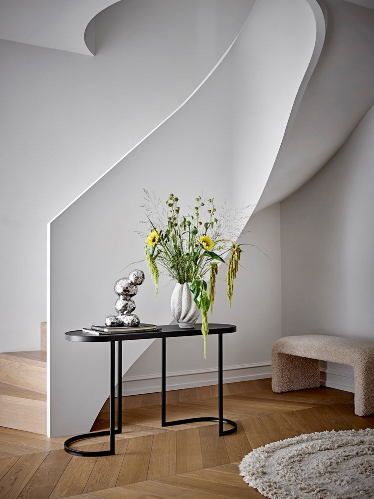 silver bauble sculpture 