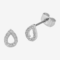 Petite Diamond earrings Silver