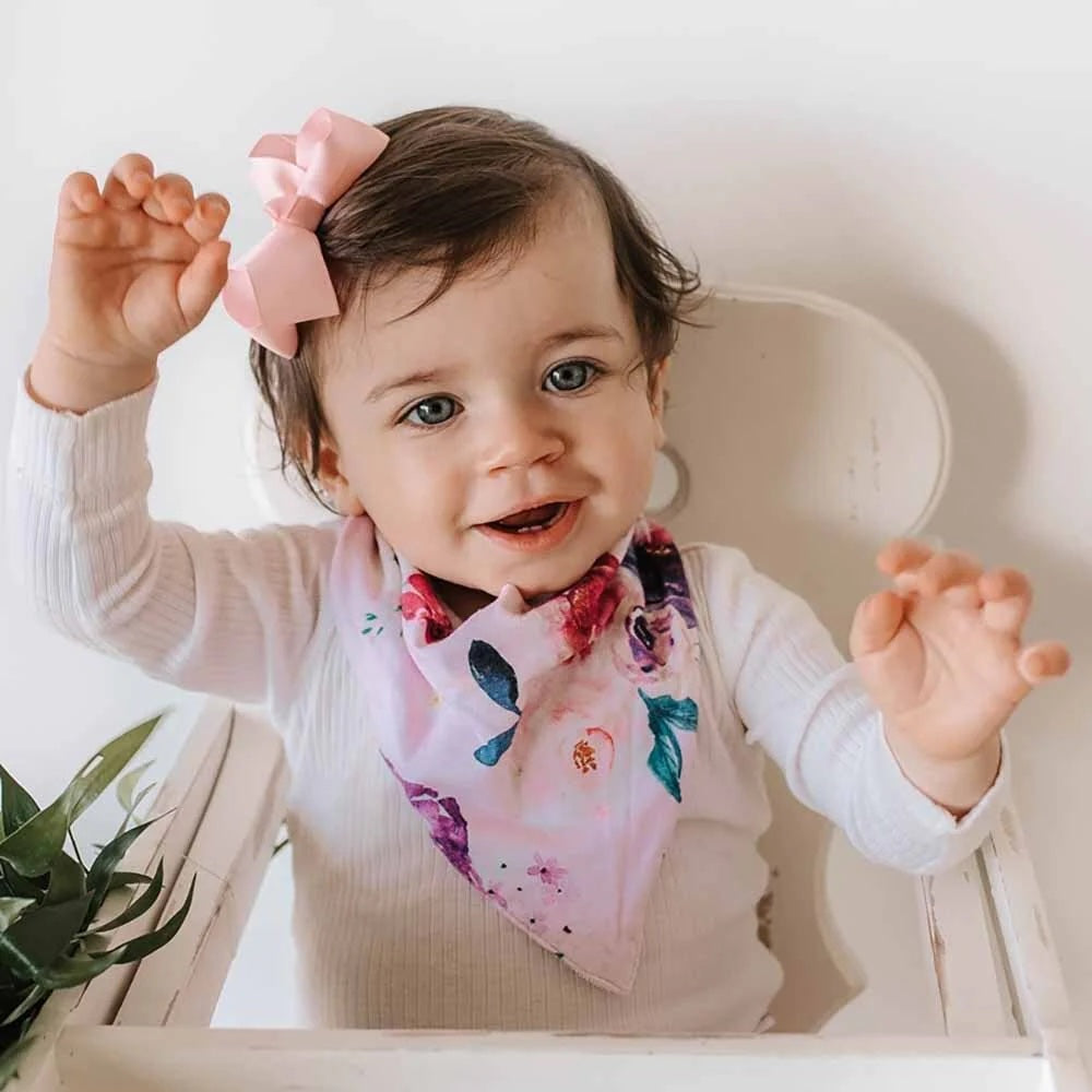 Floral Kiss Dribble Bib