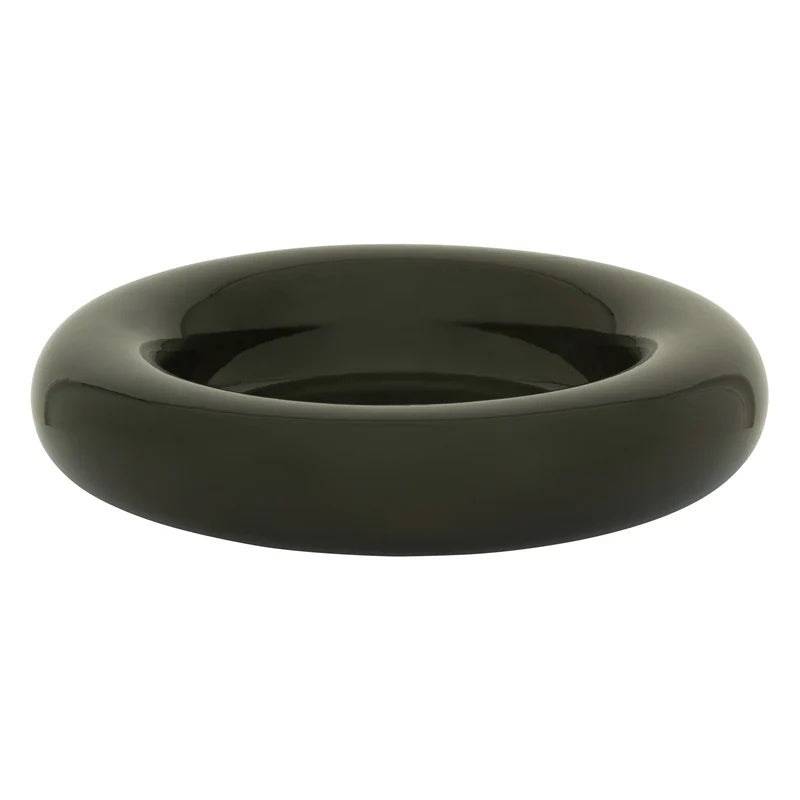 deep green decorative bowl