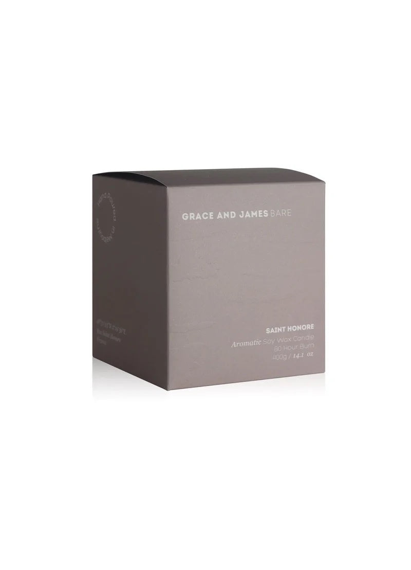 Gray box with 'Grace and Janes' branding. Saint Honore fragrance