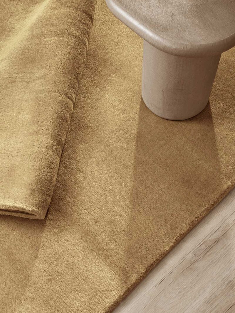 cashmere rug caramel ochre tone