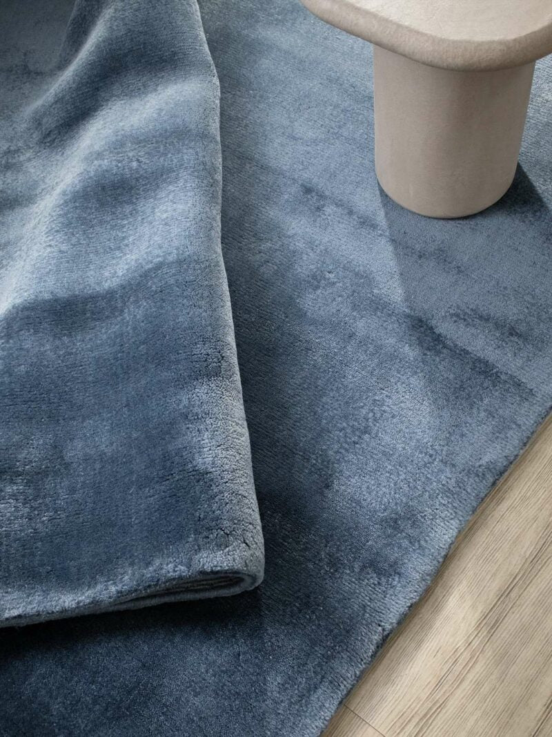 cashmere rug blue tone