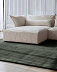 luxurious cashmere rug sage colour