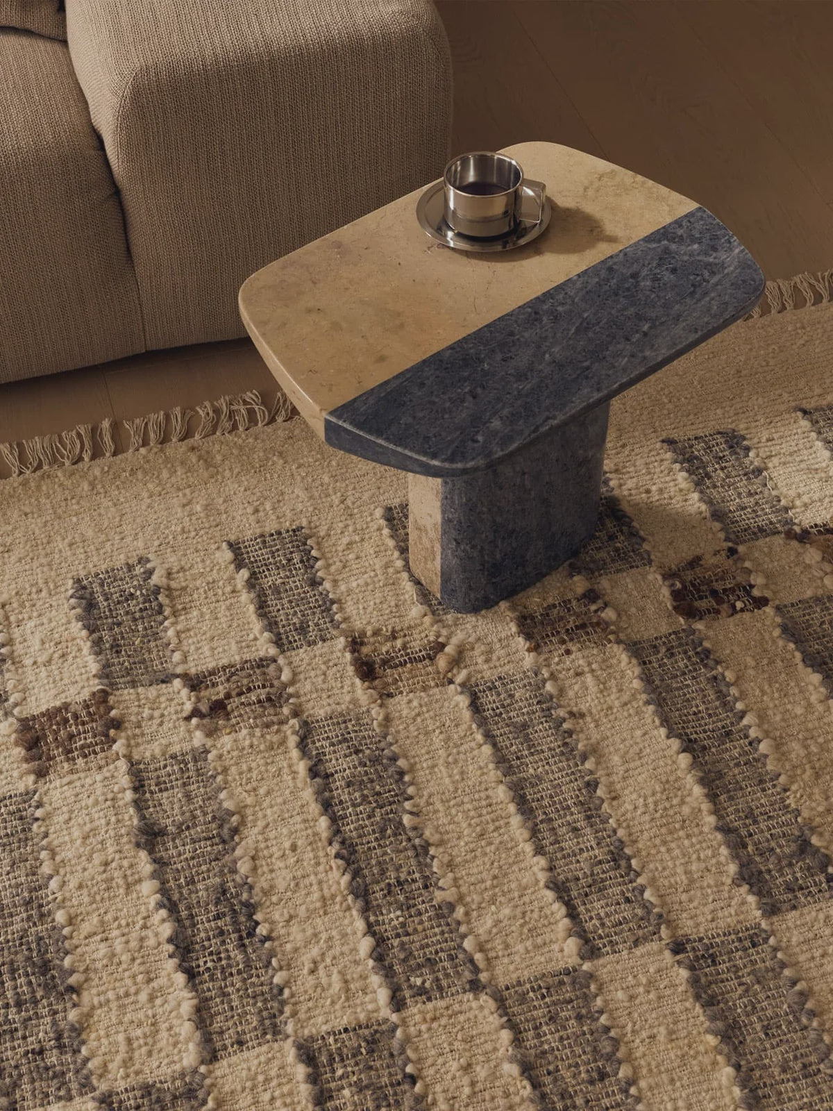 Tribr Home Chet rug is textural and geometric
