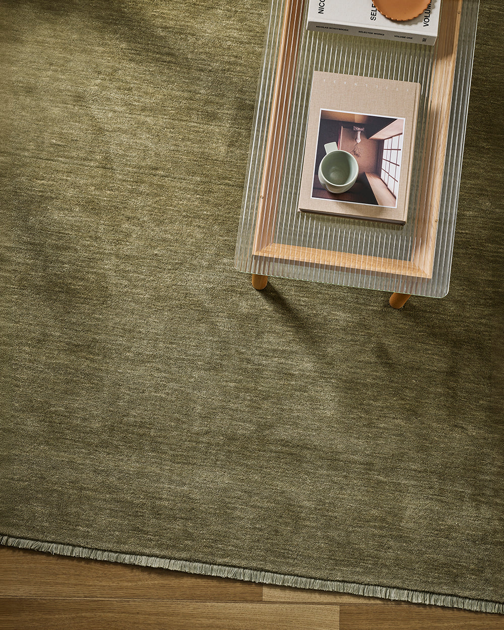 Baya Sandringham rug Basil colour