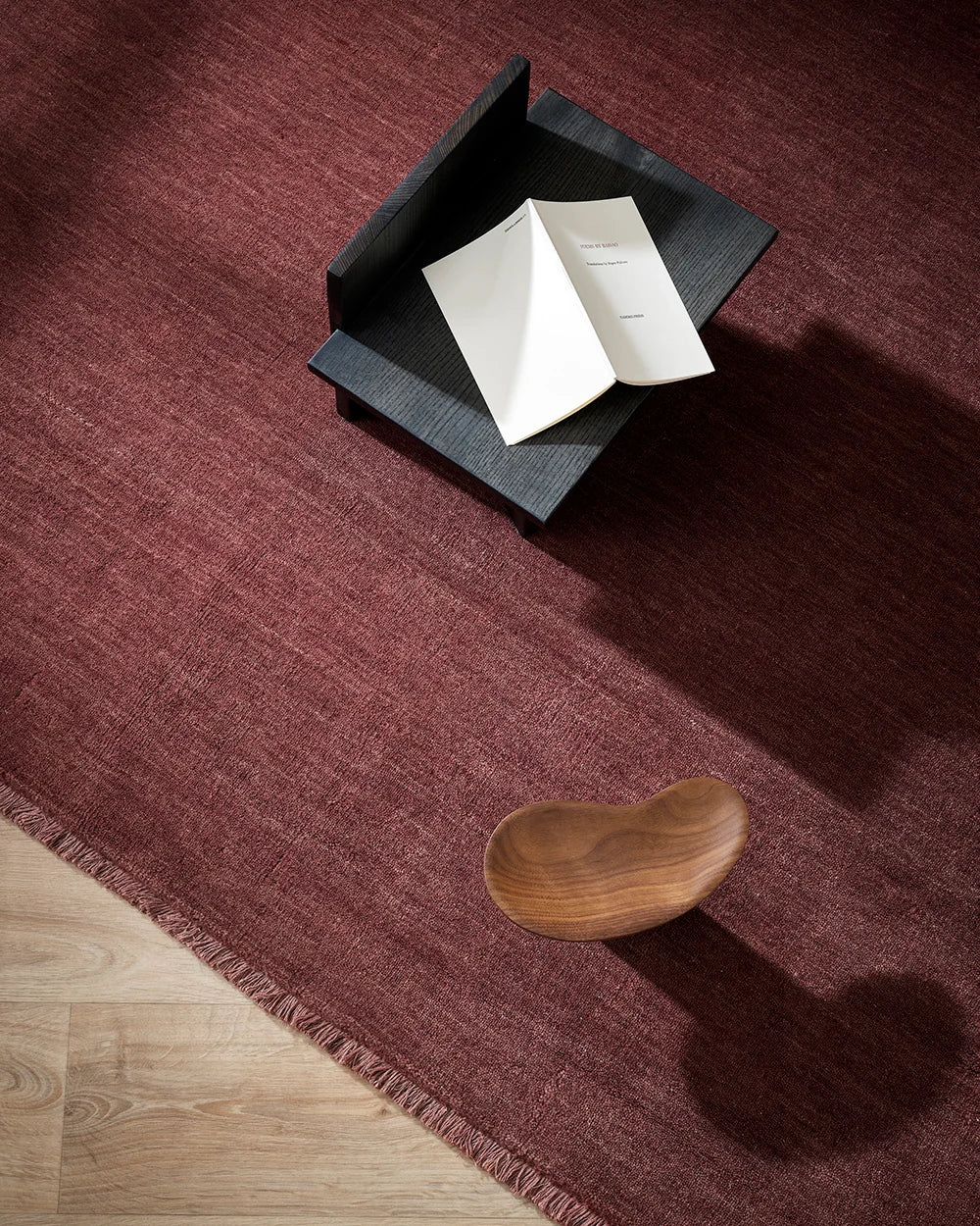 Baya Sandringham rug merlot colour