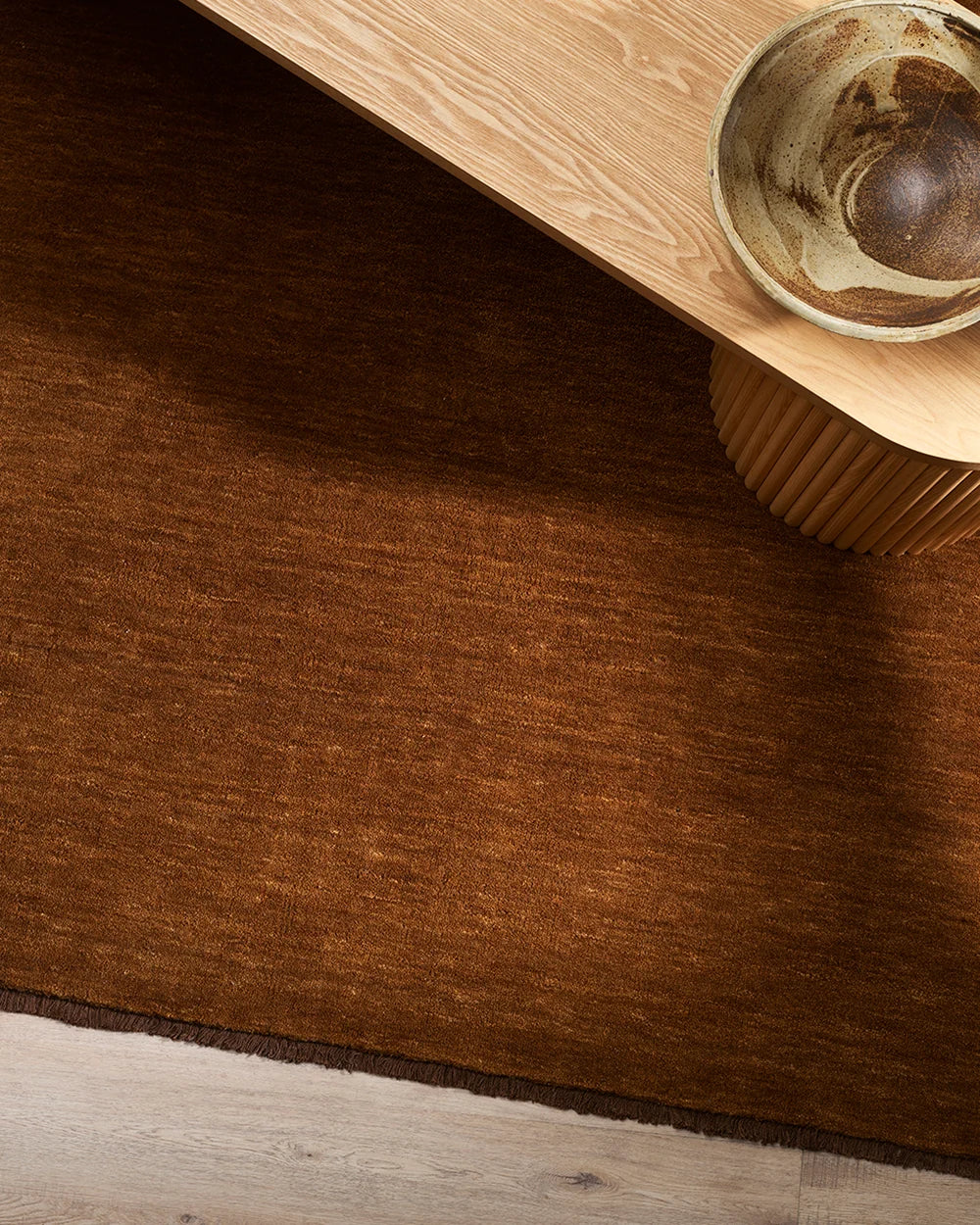 Baya Sandringham rug pecan colour