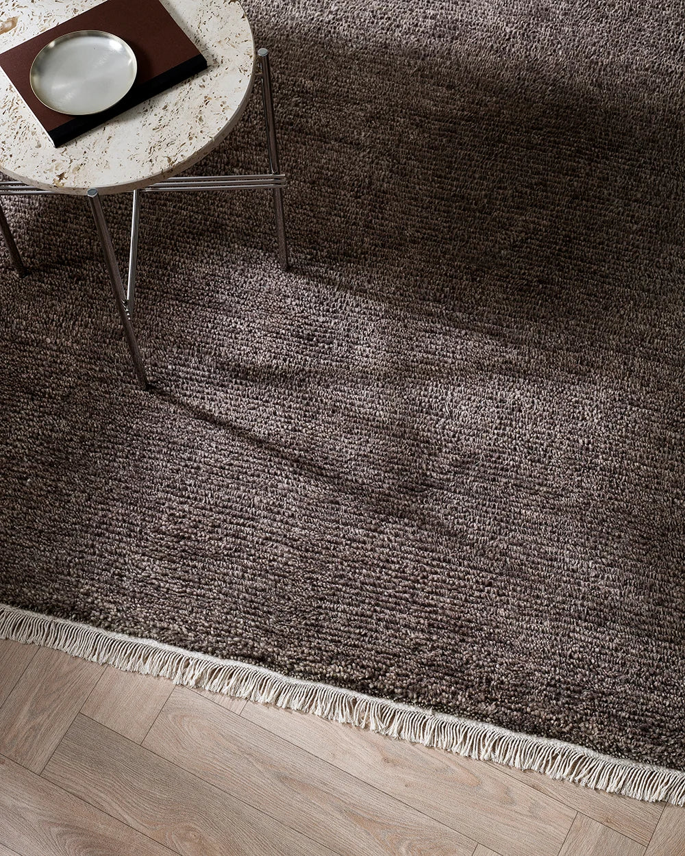 Baya Tanami rug warm brown colour