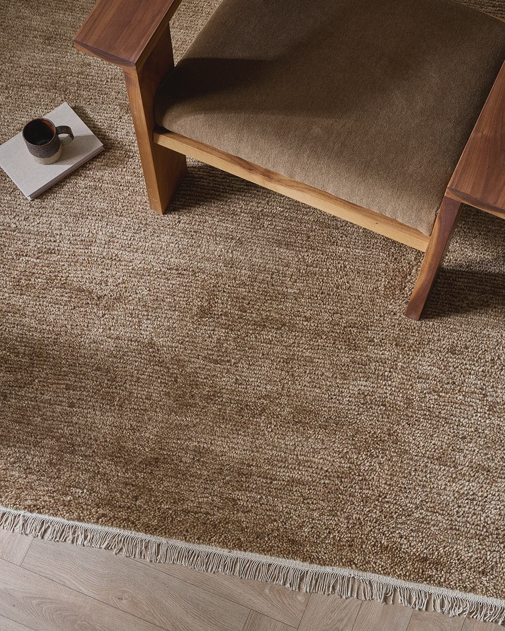 Baya Tanami rug treacle colour.