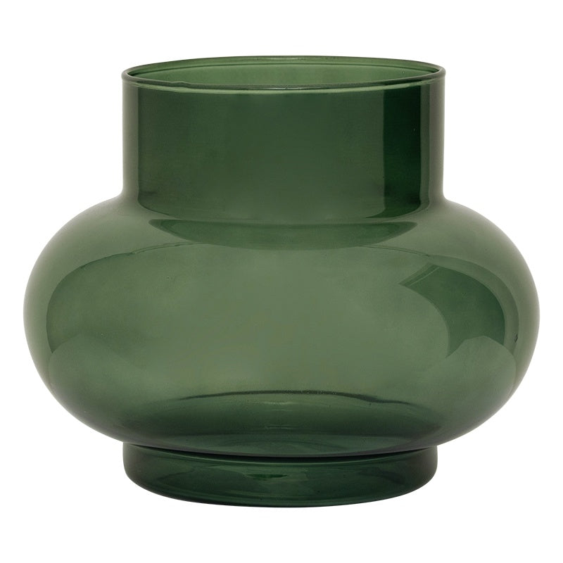 Tummy vase bottle green