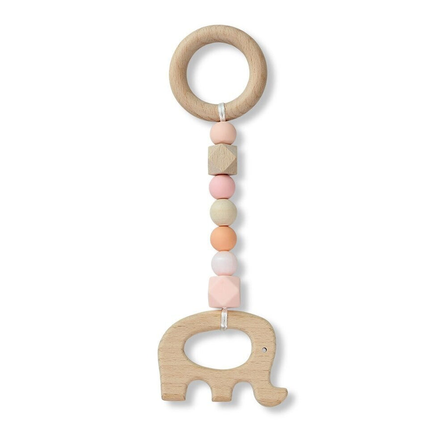 Dlux elephant teether pink