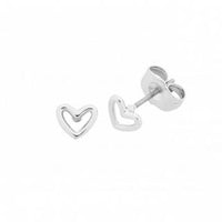 petite heart earrings
