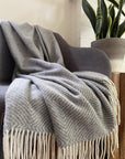 Hampton Blanket Light Grey